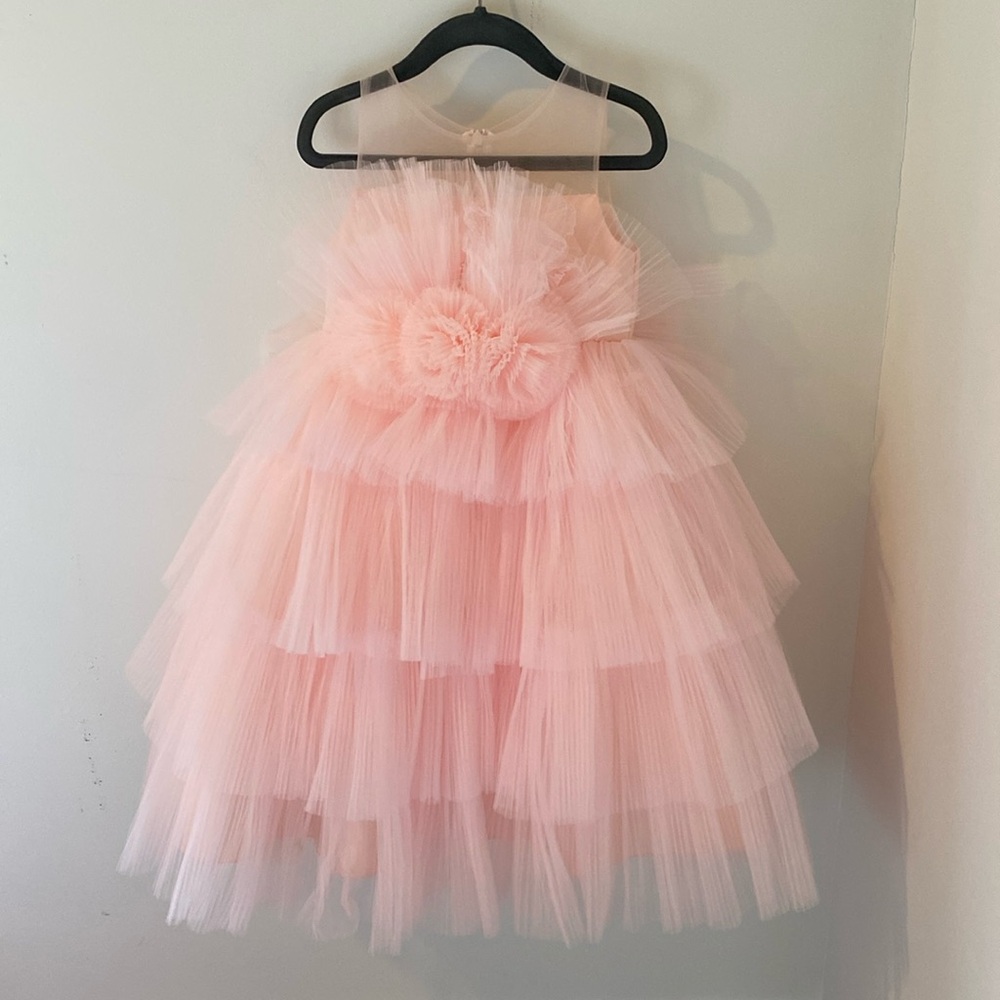 BHLDN / Anthropologie Princess Daliana tiered tulle flower girl dress